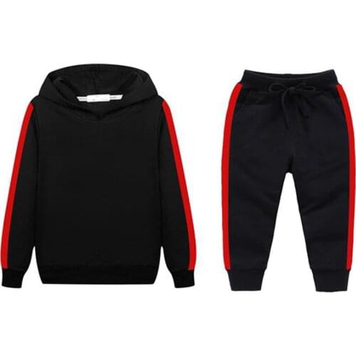 Mens Sports Suit Hooded Pullover Sweater Plus Elastic Lace-Up Guard Pants with Pockets Two-Piece Suit 2010 Autumn and Winter