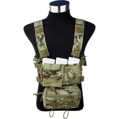 TMC Low Profile Light Tactical Modular Chest Rig Complete Set Summer Tactical Gear AOR1 TMC3115