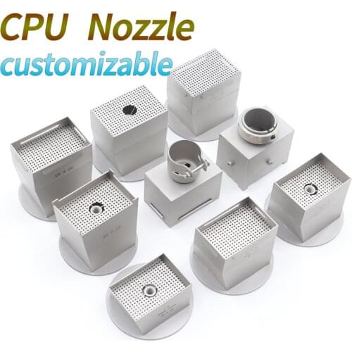 CPU dedicated nozzle, BGA rework station nozzle, hot air hood, suitable for station SP360C SP380i, Scotle HR6000, ZM5860/5830