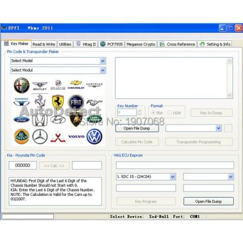 Zed bull or mini zed bull or smart zed bull software 107 model