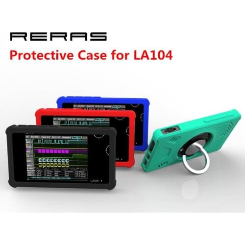 Silicone Protective Case Cover for MINI LA104 Digital Logic Analyzer Portable Storage Bag with Ring Holder for MINI DSO Nano New