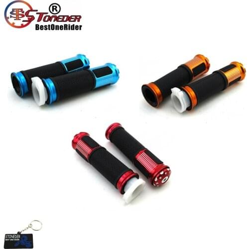 STONEDER 22mm 7/8" Handlebar Aluminum Rubber Hand Grips Universal For Quad ATV 4 Wheeler Pit Dirt Bike Gas Motorized Bicycle