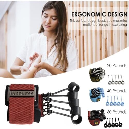 Finger Extensor Exerciser Hand Therapy Finger Stretcher Trainer Extensor Exercise Strength Trainer Set Fitness Equipment