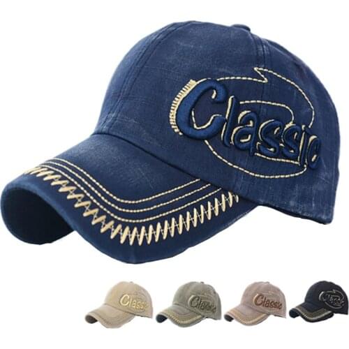 Unisex Adjustable Baseball Cap Women Men Seasons Outing Sun Hat Trucker Classic Hats Washed Cotton Sports Caps for Adult