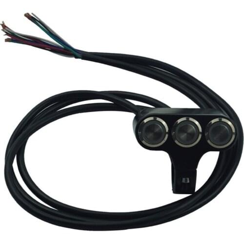 7/8'' 22MM Universal Motorcycle Aluminium Handlebar Mount Switches Headlight Hazard Brake Fog Light ON-OFF Combination switch