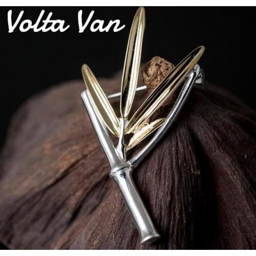Volta Van Silver Brooches For Clothes