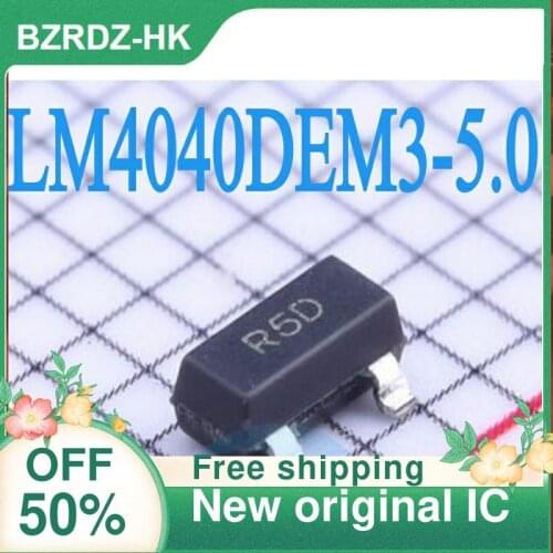 2-10PCS/lot LM4040DEM3-5.0+T sot23-3 screen printing R5d voltage reference 5V new original