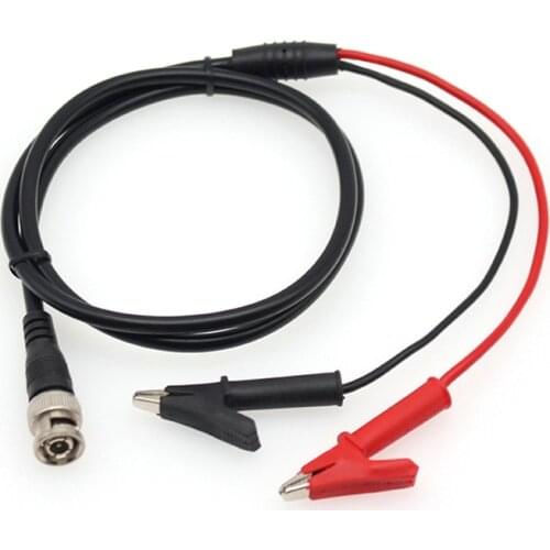 1)BNC Male Connector to Alligator Clip Test Lead Probe Cable for Test Equipment