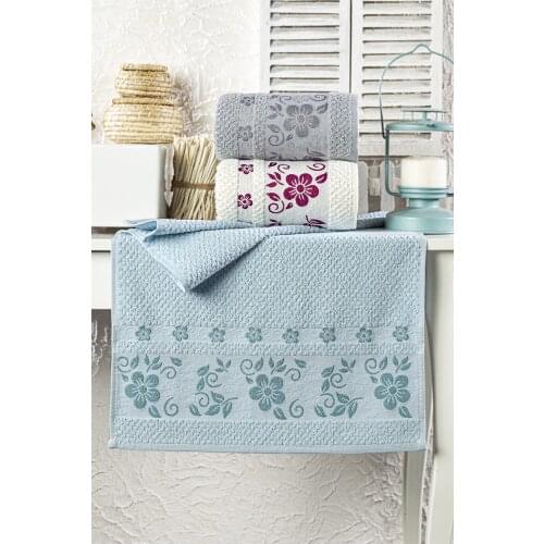 100 cotton Extra Soft 3 pcs Towel 50x90 adult absorbent fabric coral towel for home bathroom towel sets