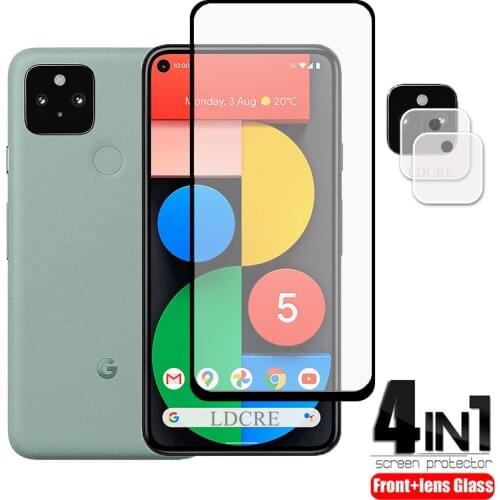 Full Glass For Google Pixel 5 Glass Protective Glass for Google Pixel 5A Camera Protector HD Lens Film For Google Pixel 4A 4A 5G