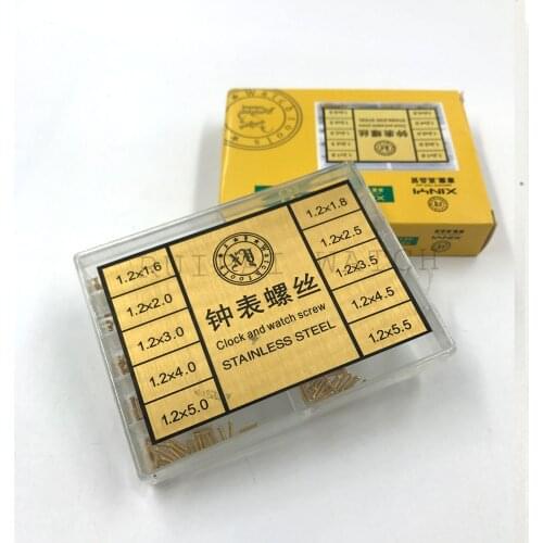 Free Shipping Tiny Assortment For Clock And Watch Part Gold Watch Screw