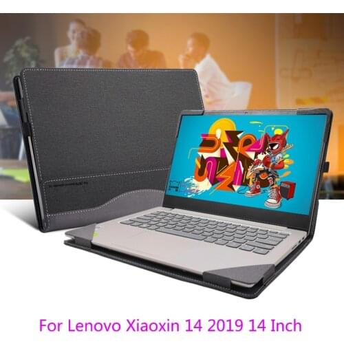 Laptop Case For Lenovo Xiaoxin 14 2019 Split Portable PU Leather Protective Cover For 14" Lenovo Xiaoxin 2019 Laptop Sleeve Gift
