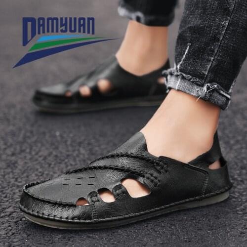 Damyuan Running Shoes Fashion Casual Summer Mens Outdoor Beach Home Slippers Wear-resistant Comfortable Outdoor Walking Shoes