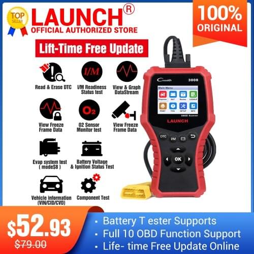 LAUNCH Creader CR3008 Auto OBD2 EOBD code reader scanner CR 3008 for Engine Multi-language PK KW850 diagnostic tool