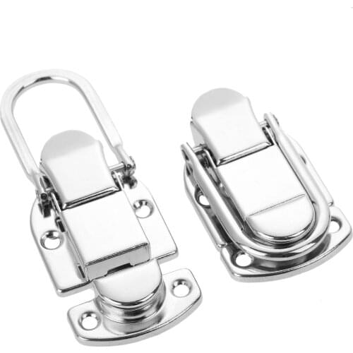 DRELD 1Pc Luggage Air Boxes Toggle Latch Hasp Guitar Musical Flight Case Button Knot Closure Latch For Wooden Boxes 34*59mm