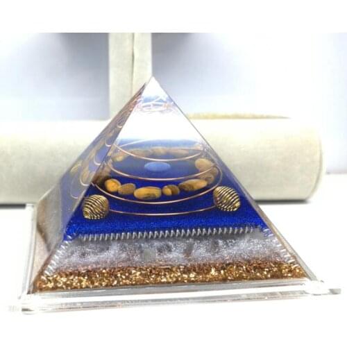 Energy Orgon Pyramid Chakras Stone Lucky Talisman Ogan Ogang Energy Tower Orgonite For Feng Shui Home Office Decor