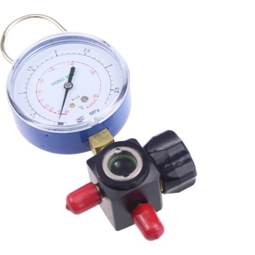 Hvac 1-way Manifold gauge HS-470A-R410 Single Gauge For R410 With 2pcs low Pressure Hose Free shipping