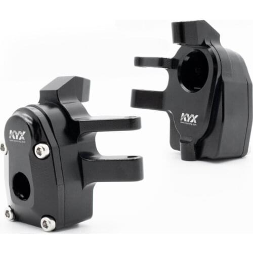 KYX Racing Aluminum Currie F9 Portal Axle Steering Knuckles Set Upgrades Parts Accessories for RC Crawler Car Axial Capra UTB