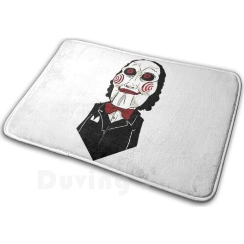 Jigsaw Satire Mat Rug Carpet Anti-Slip Floor Mats Bedroom Jigsaw Satire Saw Horror Terror Suspense Movie Film Murderer Game