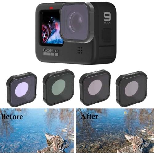 For GoPro Hero 9 Filter CPL UV ND 8 16 32 Red Lens Filters for GoPro Hero 9 Black Camera Accessories
