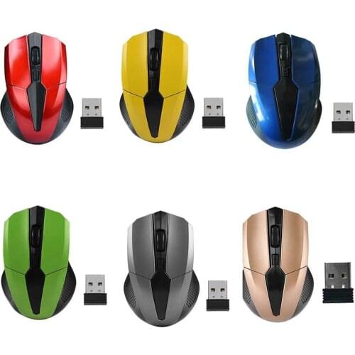 Portable 319 2.4Ghz Wireless Mouse Adjustable 1200DPI Optical Gaming Mouse Wireless Home Office Game Mice for PC Computer Laptop