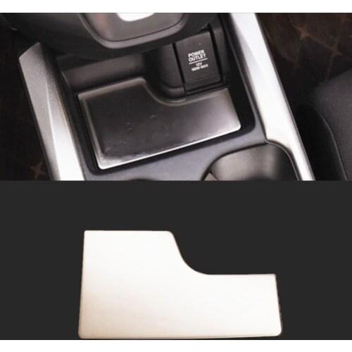 Stainless steel For Honda CR-V CRV 2017 Car Front storage Box mat frame panel sticker Cover Trim Car styling accessories 1pcs