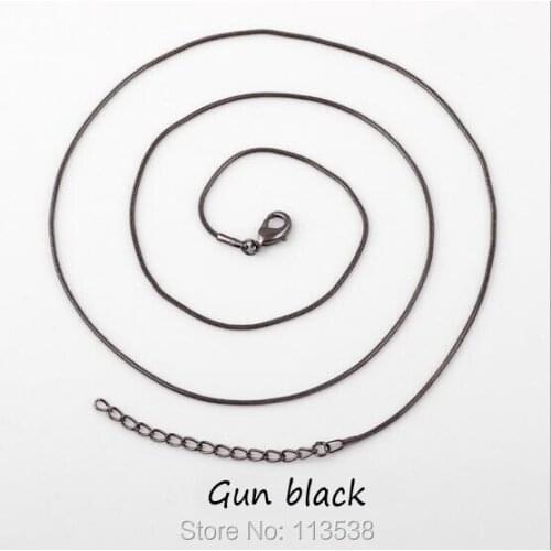 New 50pcs/lot 60cm snake Chain necklace dull silver, gun black, gold, rose gold for choose for Floating Locket pendant