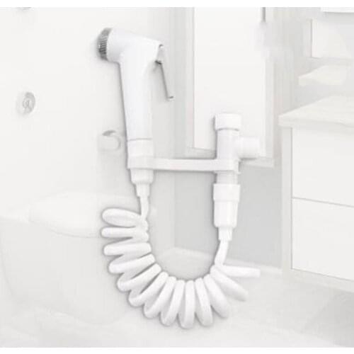Portable ABS Plastic Bidet Faucets Toilet Flusher Supercharged Handheld Bidet Washer Bidet Faucet Spray Gun Bathroom Accessories