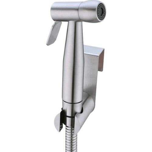 Toilet Handheld Bidet Sprayer Stainless Steel Toilet Bidet Bathroom Shower Water Spray Head with Hose Kit 7/8 Inch