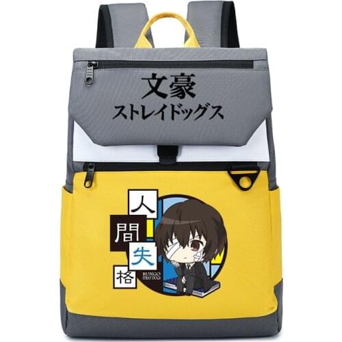 Bungo Stray Dogs Backpack Lynn Cartoon Students School Bags Boys Bookbag Girls Bagpack Kids Travel Shoulder Bag Mochila Feminina