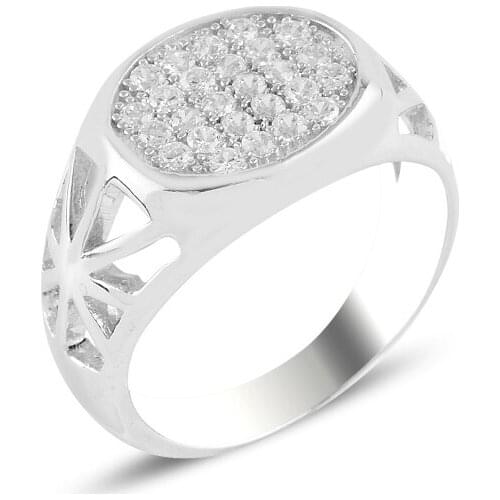 Silver 925 Sterling Zircon Stone Ring