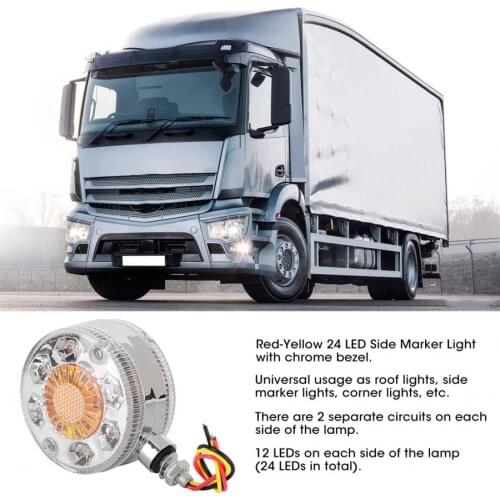 Led light Red Yellow LED Side Marker Mirror Light for Truck Trailer Lorry LKW 24V license plate light
