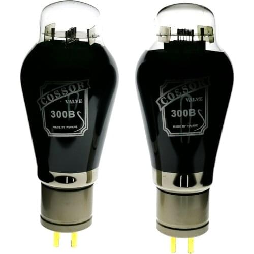 2PCS PSVANE COSSOR 300B Vacuum Tubes Mesh Plate Vintage HIFI Audio Tube AMP DIY Black Bulb Aluminum Tube Match Pair 300