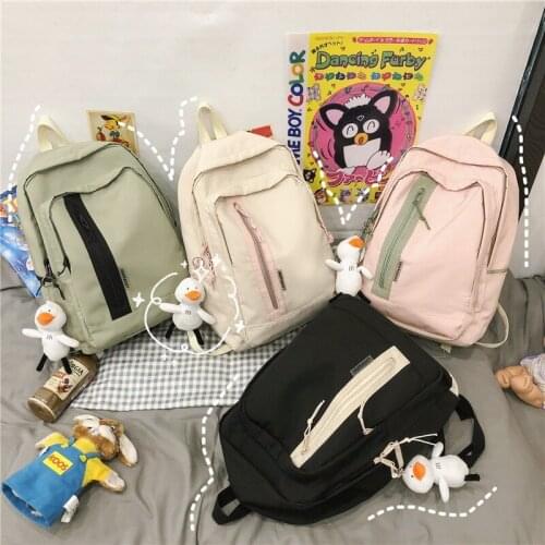 Ladies Backpack Fashion College Girl School Bags Cute Women Backpack Female Waterproof Nylon Backbag Student Kawaii Book Bag