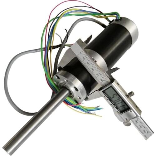 ZM-57PB57115-E O.D 57mm brushless DC planetary gear motor with encoder at custom speed rpm, torque kg.cm Nm and shaft