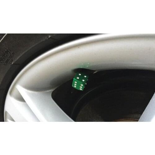 1000pcs/lot Blue Dice Dust Valve Caps CAR BIKE 80s Novelty Fun Retro 6 color for Benz vw Chevrolet Audi Bmw car accessories