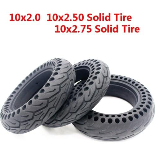 10x2.0 10X2.50 10X2.75 Solid Tire or Honeycomb Solid Tyre 10 Inch Electric Scooter Wheel Explosion-Proof Tire Accessories