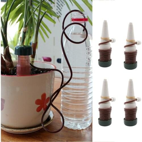2/4Pcs Ceramic Self Watering Spikes Automatic Plant Drip Irrigation Water Stake For Garden Vegetable Garden Drip Watering System