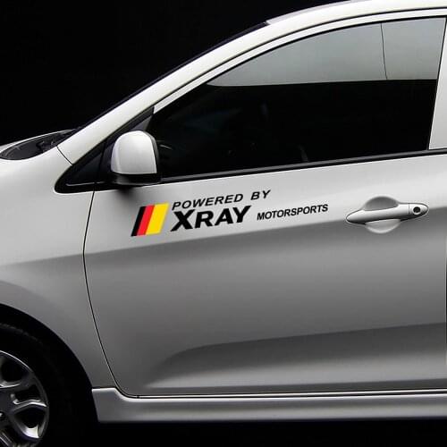 2PCS/Set Car Door Motor Sport Stickers Side Graphical Vinyl Decals For Lada Xray Auto Reflective PVC Decor Decal Car Accessories