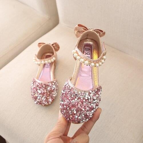 1 2 3 4 5 6 7 8 9 10 11 12 Years Fashion Beaded Children Silver Sandals For Kids Girl Summer Princess Sequins Baby Party Shoes