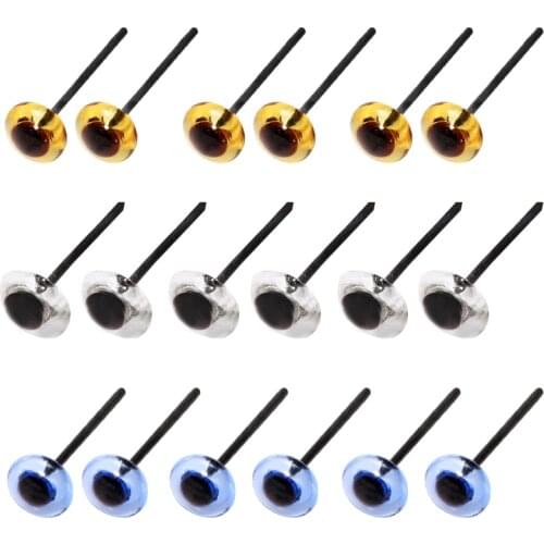 LMDZ 300/150pcs DIY Doll Toy Eyes Transparent Plastic 3/4/5/6mm Safety Eyes Animal Toys Eye Doll Wool Eyeball Accessories