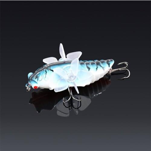 5PCS Hard Lure Bait15.5g 7.5cm Perch Insect Fishing Lure Treble Barb Hooks Fishing Tackle Artificial Bait Fishing Tackle Pesca