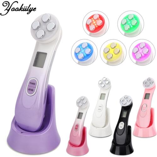 5in1RF&EMS Mesotherapy LED Photon Facial RF Radio Frequency Skin Rejuvenation Lifting Tighten Wrinkle Removal Beauty Treatment