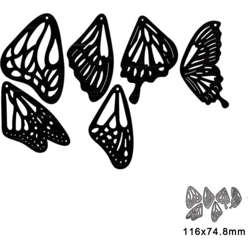 6pcs Animal Butterfly Metal Cutting Dies For DIY Scrapbook Cutting Die Paper Cards Embossed Decorative Craft Die Cut New