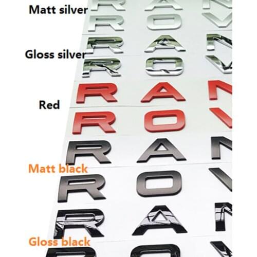 ABS Chrome Car Styling Trunk Logo Letters Emblem Badge Sticker Cover For Range Rover Sport Evoque