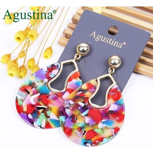 Agustina Acrylic earrings fashion jewelry dangle earrings women drop earrings Cute earring long earings wholesale hoop boho kpop