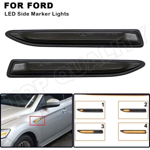 Side Marker Lamp For Ford Mondeo Mk4 2007 2008 2009 2010 2011 2012 2013 2014 2015 Dynamic LED Turn Signal Light Fender Lamp