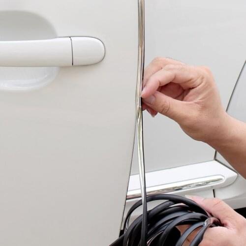 6mm 3m car chrome decorative strip sticker silver for Hyundai ix35 iX45 iX25 i20 i30 Sonata,Verna,Solaris,Elantra,Accent,Veracru