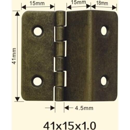Freeshipping 41*15*1mm Iron Metal Hinge Sewing Machine Folding Table Furniture Flip Tray Hinges Big Door Hinges