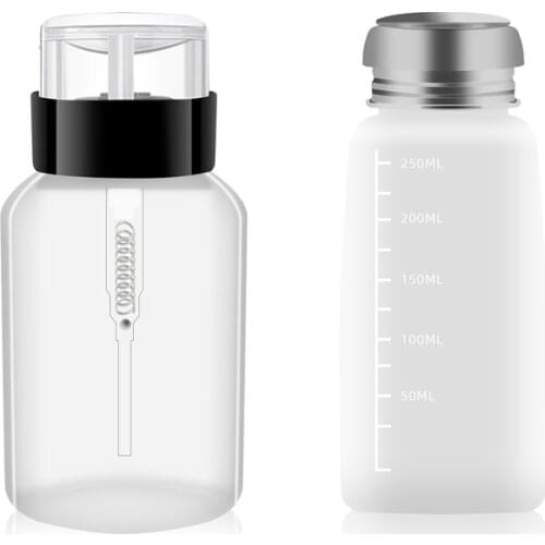 1Pcs Plastic Clean Supplies Multipurpose Pressure Bottle Alcohol Bottle 200ML Nail Tool Accessories Nail Repair with Lock